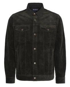 Barbour Men's Cord Overshirt Forest MOS0404 GN91 - Picture 1 of 10