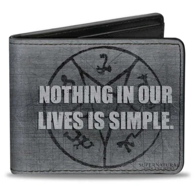 Supernatural Nothing in Our Lives is Simple Devils Trap Symbol Bi-Fold Wallet - Image 1 of 3