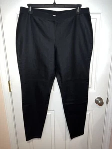 NEU Eileen Fisher Damen schwarze Straight Legging Hose Pants Größe XL - Bild 1 von 4