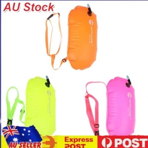 PVC Safety Swimming Buoy Float Air Dry Bag Inflatable Surfing Diving Lifesaving - Picture 1 of 21