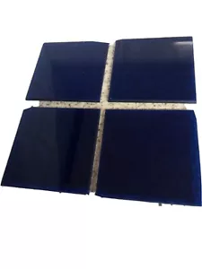 5mm acrylic Coasters Translucent Dark Blue With Protective Bumpons Free Postage - Picture 1 of 11