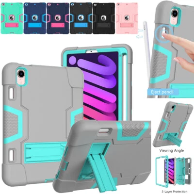 Kids Shockproof Heavy Duty Tough Case Cover For iPad 10 9 8 7 6 5 4 Air Mini Pro - Image 1 of 4