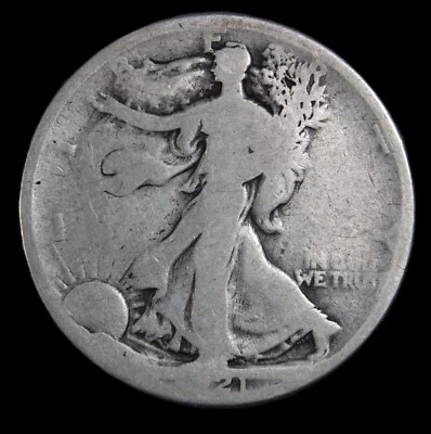1921 walking liberty half dollar AG Condition - SVN583 - Image 1 of 2