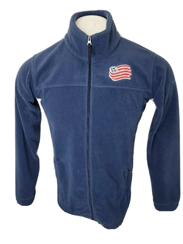 Columbia New England Revolution Fleece Jacket MLS Soccer XL (18/20) Cover