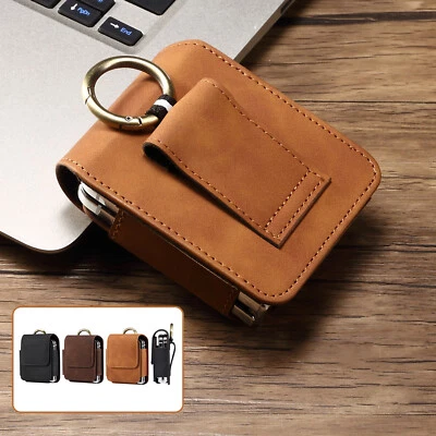 Luxury Leather Pouch Case Belt Clip Holster Fr Samsung Galaxy Z Flip 7/6/5/4/3/2 - Image 1 of 4