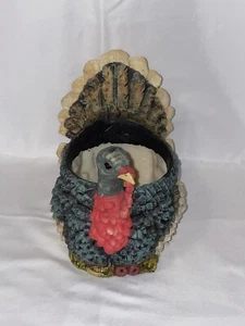 5" Medium Resin Plastic Thanksgiving Turkey Planter Figurine - Bild 1 von 12