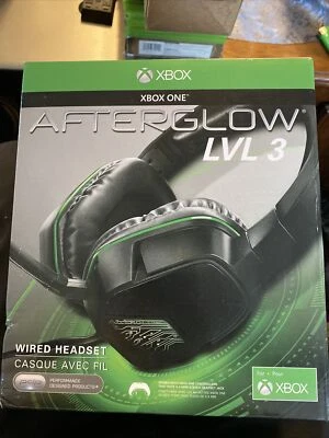 PDP AFTERGLOW XBOX ONE LVL GAMING HEADSET, BLACK, NEW - Image 1 of 4
