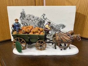 Department 56 Heritage Village Collection Harvest Pumpkin Wagon #56591 - Picture 1 of 12