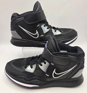 Youth Size 3 Y Nike Kyrie Infinity Black Silver Athletic Shoes (DD0332-005) - Picture 1 of 10