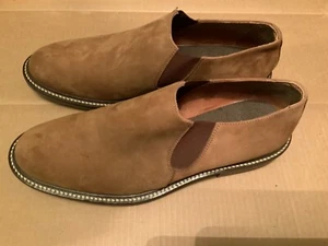 BACCO BUCCI Studio Made In Italy Suede Dress Ankle Shoes - Size 10 Men’s - Picture 1 of 6