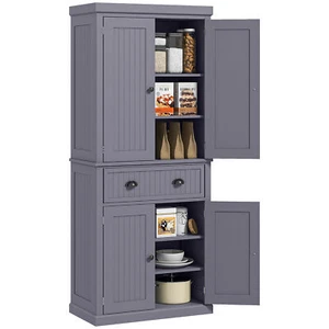 72" Kitchen Pantry Cabinet,Freestanding Tall Storage Cabinet,Traditional Kitche - Picture 1 of 9