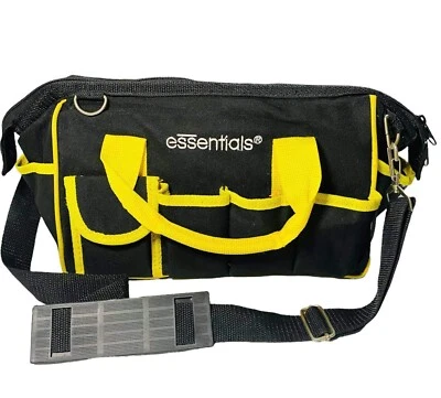 GreatNeck 21044 Essentials Black And Yellow Tool Set Bag - Image 1 of 4