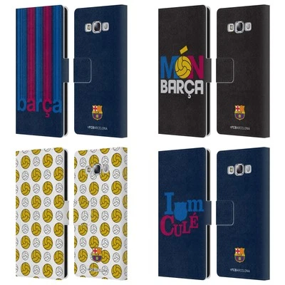 OFFICIAL FC BARCELONA CAMPIONS LEATHER BOOK CASE FOR SAMSUNG PHONES 3 - Image 1 of 4