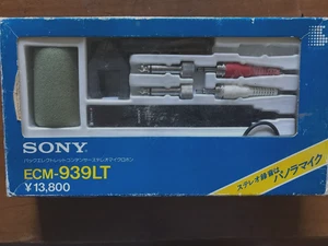 SONY ECM929-LT & ECM939-LT VINTAGE MICS NEW IN ORIGINAL PACKAGES - Picture 1 of 2
