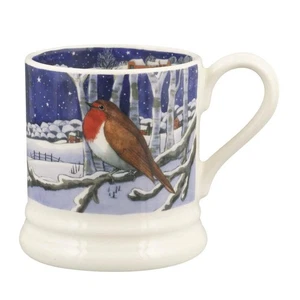 Emma Bridgewater Midnight Robin Half Pint Mug English Earthenware 1MDS010002 - Picture 1 of 5