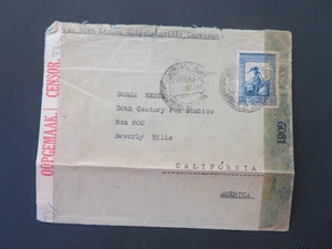 Censored Cover Angola to USA WW2 - Picture 1 of 2