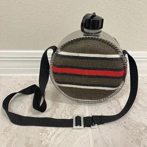 Stansport Blanket Canteen 4 Quarts Insulated Shoulder Strap Green Red Jungle - Picture 1 of 7