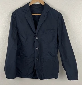 Giacca blazer Aspesi uomo M blu 100% cotone cappotto sportivo sfoderato leggero - Foto 1 di 4
