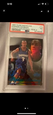 Flair Showcase Legacy Collection 1997-98/100 Stephon Marbury Row 2 PSA 7 Foto 1 de 3