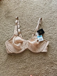 Wacoal Halo Lace Full Figure Underwire Bra Size 34C Tan NEW - Picture 1 of 3