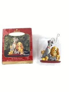 Hallmark Andenken Ornament Walt Disneys Dame und der Landstreicher das Familienporträt - Bild 1 von 12