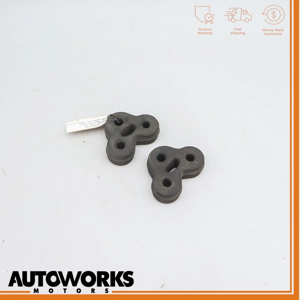 04-07 捷豹 XJ8 XJR VDP X350 排气消声器 悬挂式橡胶底座 2 件套 原始设备制造商 — 第 1/4 张图片