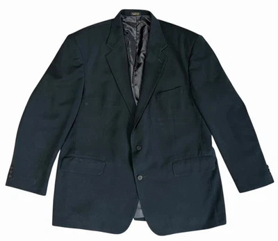 LL Bean Blazer 48R черный Мужская куртка 2 кнопки 48 обычный спортивное пальто - Изображение 1 из 4