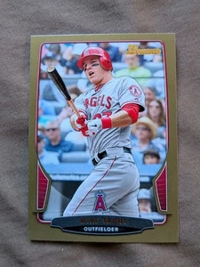 Mike Trout 2013 Bowman Gold Parallel Card No. 121 - Picture 1 of 2