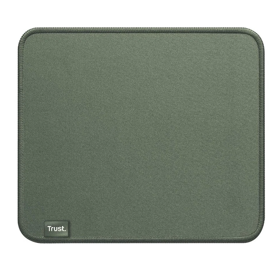 Trust tappetino mouse verde ecologico 250mm x 210mm con bordi cuciti - Immagine 1 di 1