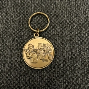Sharon Steel Promotional Norman Rockwell Keychain - Picture 1 of 2