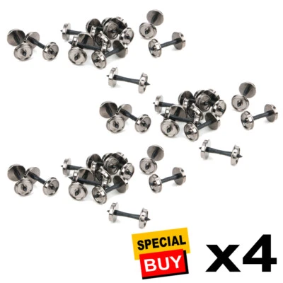 Walthers 36" Turned Metal Wheelsets w/ Plastic Axles (48-Pack) HO Scale - Image 1 of 2