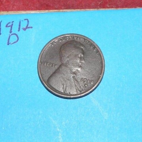 1912 D  FINE    BETTER   SIMI KEY  DATE  LINCOLN WHEAT CENT # 10 Cover