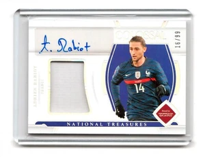 Adrien Rabiot 2022 Panini Tesoros Nacionales Copa Mundial FIFA Firmas Automático/99 - Imagen 1 de 2