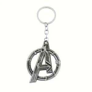 AVENGERS KEYCHAIN Large Silver "A" Metal Logo Marvel Gift Key Chain/Keyring - Picture 1 of 4