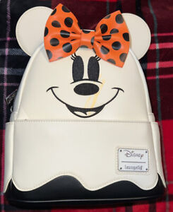 Loungefly Disney Ghost Minnie Glow-In-The-Dark Mini Backpack - With Defects