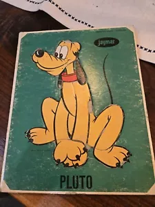 Vintage 1960s Jaymar Frame Tray Puzzle Walt Disney Pluto - Picture 1 of 2