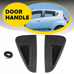 Rear Right/Left Exterior Door Handle Fit 13-2015 Chevrolet Spark Textured Black - Picture 1 of 40