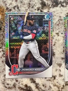 Tarjeta de novato paralela Bowman Mega Insert 2025 Cleveland Guardians Jhonkensy Noel - Imagen 1 de 1