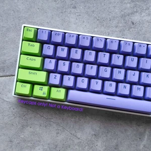 EVA01 GENESIS EVANGELION Keycaps Set PBT Shine Through for Cherry MX Keyboards - Picture 1 of 6