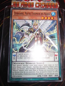 YU-GI-OH! COM PENDULE ZEFRASABRE MAÎTRE ESCRIMEUR DES NEKROZ CROS-FR022 ED1 NEUF - Picture 1 of 1