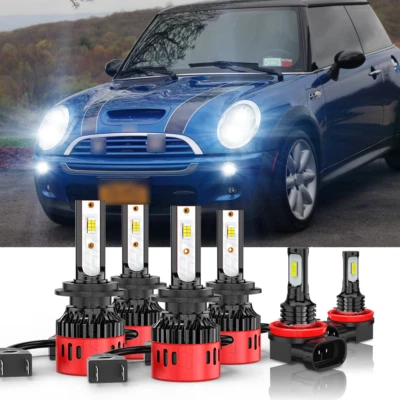 Комплект светодиодных противотуманных фар для Mini Cooper 2003 2004 2005 2006 2007 годов выпуска 6000K - Изображение 1 из 4
