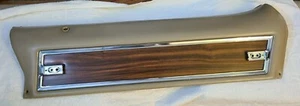 OEM 1972 Cadillac Deville Right Rear Upper Interior Door Panel W/Chrome Trim Tan - Picture 1 of 12