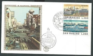 1975 SAN MARINO FDC FILAGRANO GOLD TOKYO NO TIMBRO ARRIVO - H9 - Foto 1 di 1