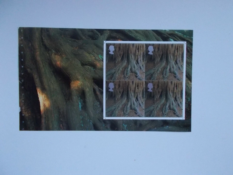 2000 SG2156a Tree Roots 2nd NVI Prestige Booklet Pane Treasury of Trees DX26 U/M - Image 1 of 1