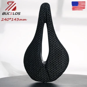 Sillín de carbono para bicicleta impreso en 3D 143 mm ultraligero de carretera MTB carreras cojín de asiento de bicicleta - Imagen 1 de 10