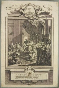 DANZA DE LA MUERTE ESQUELETO MUERTE GRABADO EN COBRE RENTZ 1753 KAISER DEATH DANCE Danse Macabre - Imagen 1 de 4