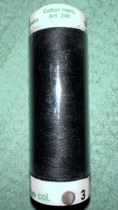Mettler Cotton Thread For Fine Embroidery (black) Art. 240-03 No 60 200m/219 Yds - Picture 1 of 2