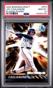Jac Caglianone 2024 Bowman Draft Chrome SP RC PP-3 Plasma Power PSA 10 Gem Mint - Picture 1 of 2