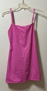 super down latex pink strapp dress - Picture 1 of 6