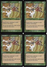 MTG: SQUALL Mercadian Masques COMMON; played, Excellent condition x4